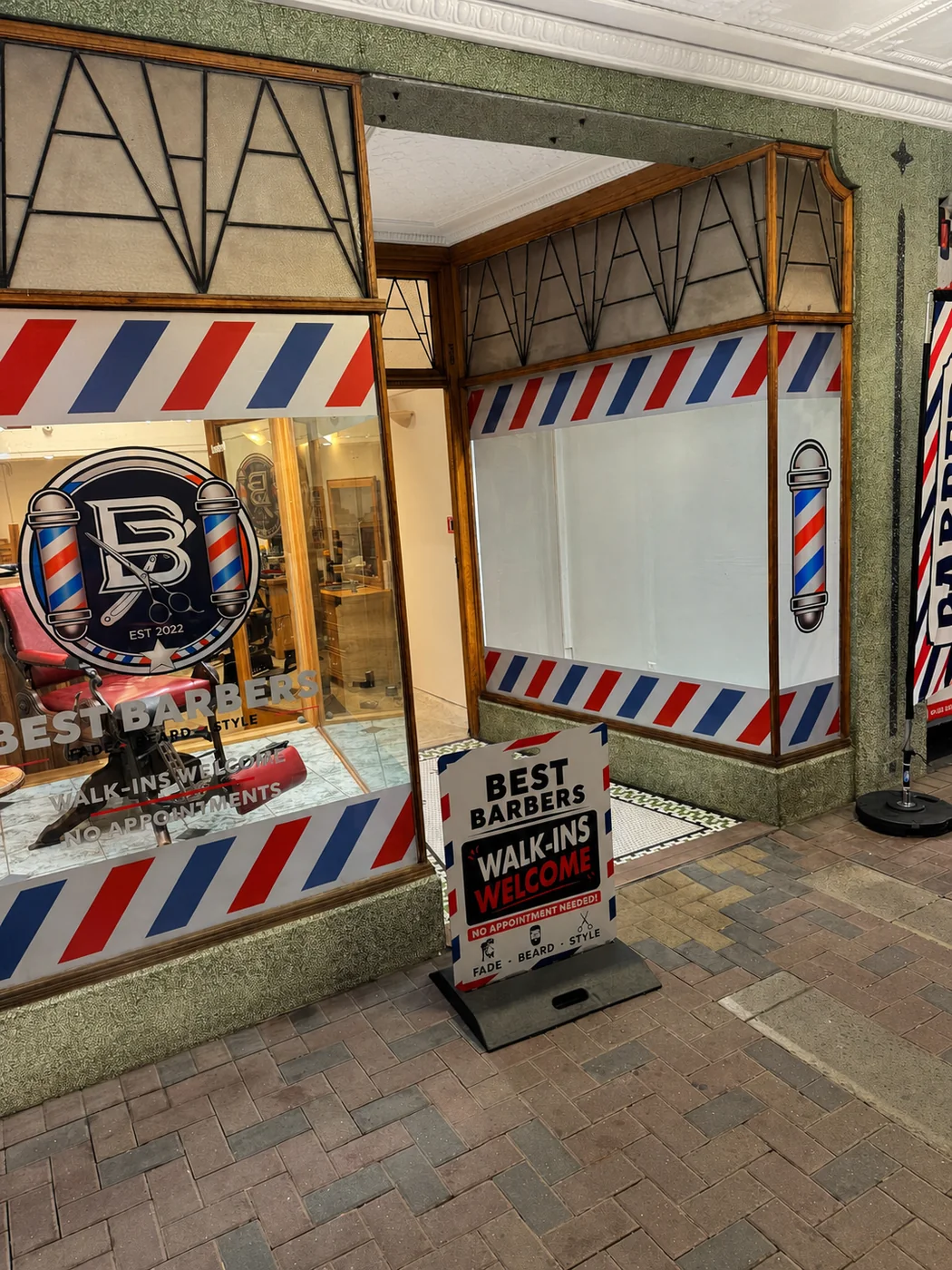 Best Barbers walk-ins welcome storefront